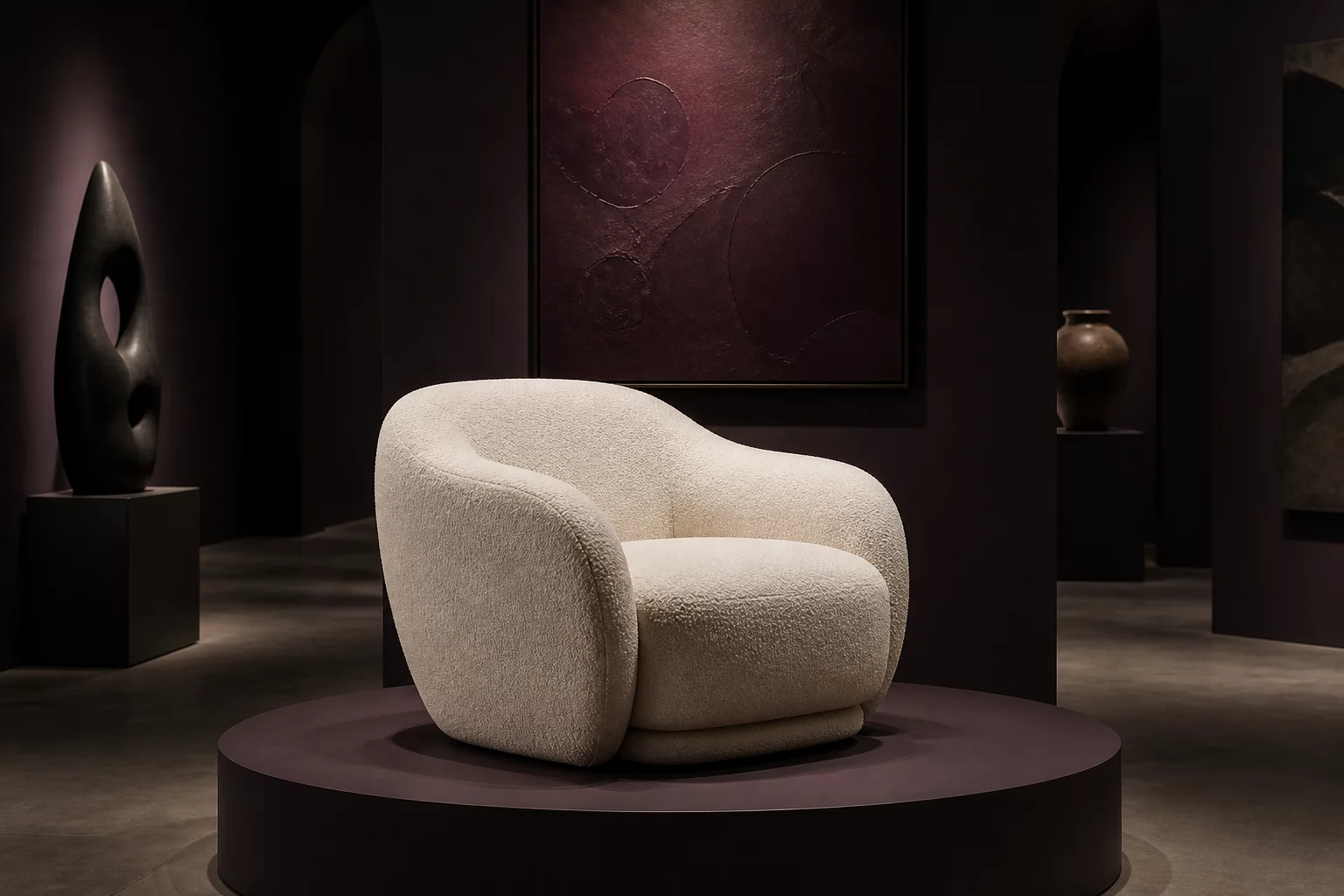 Curved Forms sculptural chair