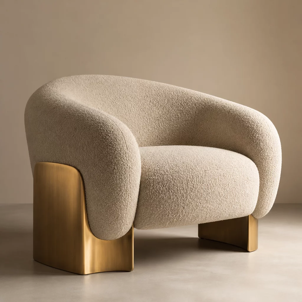 Sculptural Soft Armchair