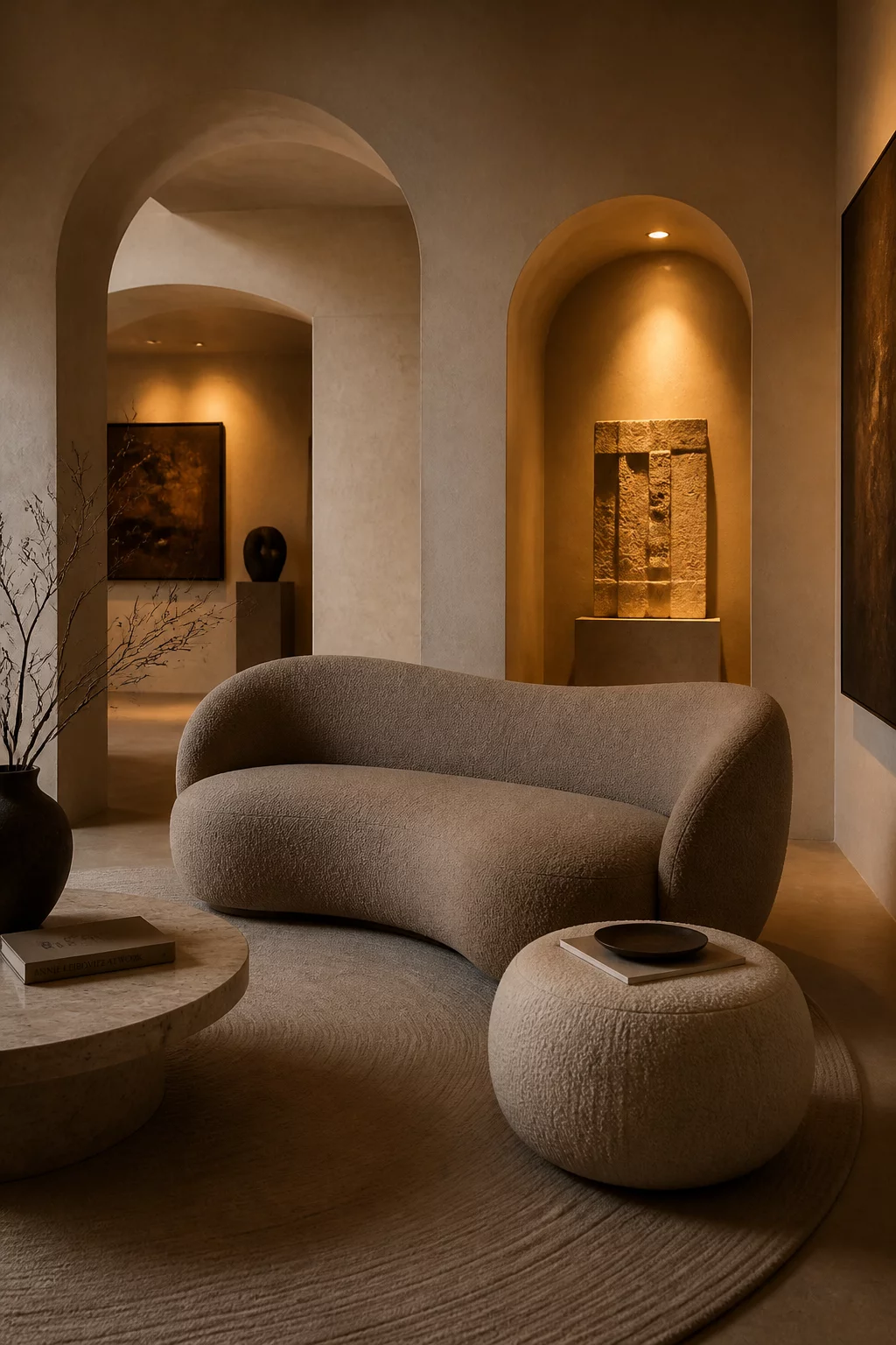 Soft Geometry Architectural Scene